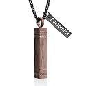abooxiu Urn Necklace for Ashes Memorial Cremation Jewelry for Ashes Stainless Steel Ashes Jewelry Cube Ashes Necklace Bar Urn Pendant for Women Men