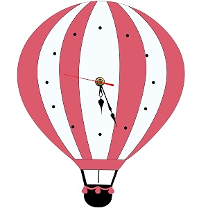 about space wall clock - 11 inch parachute shaped acrylic analog wall mounted clocks - stylish wall clocks for home amp bedroom - wall watch for kids room home dcor multicolor