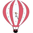 ABOUT SPACE Wall Clock - 11 Inch Parachute Shaped Acrylic Analog Wall Mounted Clocks - Stylish Wall Clocks for Home & Bedroom - Wall Watch for Kids Room, Home Dcor, Multicolor