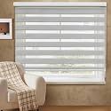 ABOUT SPACE Polyester &amp; Aluminum Alloy Window Blinds,4x7 ft Zebra Roller Blinds for Light Filtering,Privacy,UV Protection Corded Roll Up Curtain Shades for Home,Office,Living Room Kitchen