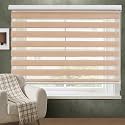 ABOUT SPACE Polyester &amp; Aluminum Alloy Window Blinds,5x7 ft Zebra Roller Blinds for Light Filtering,Privacy,UV Protection Corded Roll Up Curtain Shades for Home,Office,Living Room Kitchen