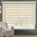 ABOUT SPACE Aluminium,Polyester Window Blinds,5x7 ft Zebra Roller Blinds for Windows for Light Filtering,Privacy,UV Protection Corded Roll Up Curtain Window Shades for Home,Office,Living Room Kitchen