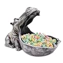 aboxoo Hippo Statue Candy Dish, Funny Big Mouth Container Key Bowl, Grey