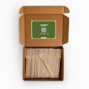 ABPP Disposable Forks - 200 Disposable Wooden Fork Set (Big Size - 16cm) | Ecofriendly Cutlery for Eating Food | Best Uses: Kitchen, Birthday, Parties, Events, Picnic, Office & Restaurant