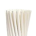 ABPP Straws for Drinking Juice &amp; Milkshakes | Disposable Paper Straw (100 Straws - White - 8mm Wide)