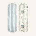 abracadabra Cotton Muslin Burp Cloth for Newborn Baby, Lightweight and Absorbent Reusable Napkins, 38 cm X 17 cm (Set of 2) - Transport