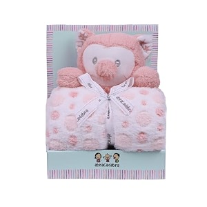 abracadabra toy with blanket gift set for newborns amp infants 0 years dog beige