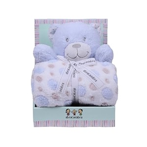 abracadabra toy with blanket gift set for newborns amp infants 0 years dog beige