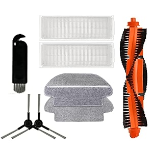 replacement replenishment combo kit part for mi robotic vacuum-mop p s10  viomi se amp v3  includes 1 full wet m op and 1 semi wet m op clothstytj02ym