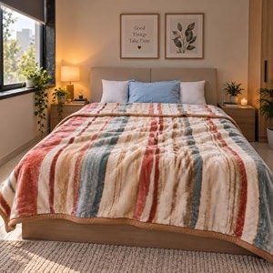 ABRAZO Dreamy Wrap Mink Blanket for Double