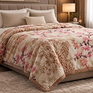 ABRAZO Printed Mink Blanket Super Soft Summer