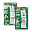 ABRO RTV Silicone Sealant and Gasket Maker: Up to 500 Degree F Heat, High Temp Silicone Sealant, 3 oz/85g Tube - Clear, Pack of 2