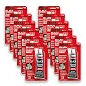 ABRO RTV Silicone Gasket Maker & Sealant 500°F, 3 oz - Black, 12 Pack