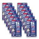 ABRO RTV Silicone Sealant and Gasket Maker: Up to 500 Degree F Heat, High Temp Silicone Sealant, 3 oz/85g Tube - Blue, Pack of 12