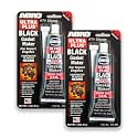ABRO Ultra Plus 999 RTV Gasket Maker 650°F, Sensor Safe, 3 oz-Black, 2 Pk