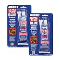 ABRO Ultra Plus 999 RTV Silicone Sealant and Gasket Maker, for Import Engines, Sensor Safe, Non-Corrosive, High Temp Silicone Sealant, 650 Degrees F, 3 oz. Tube - Blue