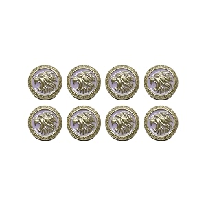 Abs Golden 3D Lion Head Shank Button
