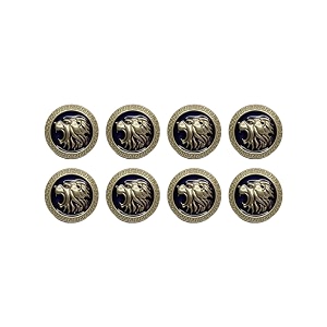 Abs Golden 3D Lion Head Shank Button