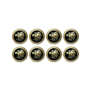 Abs Golden 3D Lion Head Shank Button