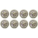 Abs Golden 3D Lion Head Shank Button