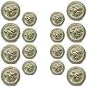Abs Golden 3D Lion Head Shank Button