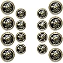 Abs Golden 3D Lion Head Shank Button