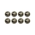 Abs Golden 3D Lion Head Shank Button