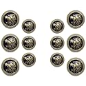 Abs Golden 3D Lion Head Shank Button