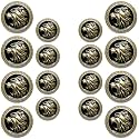 Abs Golden 3D Lion Head Shank Button