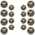 Abs Golden 3D Lion Head Shank Button
