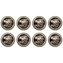 Abs Golden 3D Lion Head Shank Button