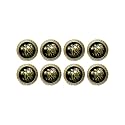 Abs Golden 3D Lion Head Shank Button