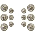 Abs Golden 3D Lion Head Shank Button