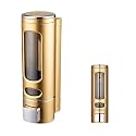 ABS Liquid Soap Dispenser for Bathroom, Kitchen &amp; Office | 1Pc Set (400ML) Gold | Wall Mounted