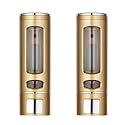ABS Liquid Soap Dispenser for Bathroom, Kitchen &amp; Office | 2Pcs Set (400ML) Gold | Wall Mounted