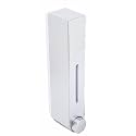 Abs Plastic Wall Mounted Soap Dispenser Multipurpose Liquid Dispenser for Hand Wash, Shampoo (White, 450Ml)