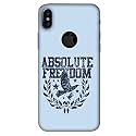 Absolute Freedom Hard Printed Designer Case for Apple iPhone X (Logo View Case) Back Cover MRR1482