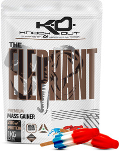 absolute nutrition knockout series elephant weight gainersmass gainers 1 kg american ice cream