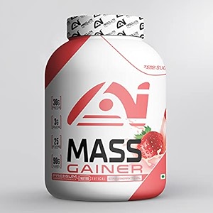 absolute nutrition mass gainer supplement powder strawberry 3 kg