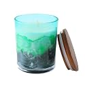 ABSORBIA Scented Candle - Green Mountains and Waters Fragrance, 5% Perfume Concentrates,150g,30-Hour Burn Time, Melamine Cup, Soy Wax - Elevate Your Space with Aromatherapy