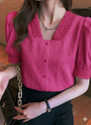 Absorbing Casual Solid Women Pink Top
