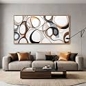 Abstract Canvas Wall Art - Framed Wall Art for Living Room Modern Minimalist artwork, Wood Decor, Bedroom Decorations, Kitchen &amp; office Wall Art Prints 20×40