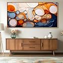 Abstract Wall Art - Colorful Canvas Wall Pictures, Framed for Living Room Decor - Modern Large Wall Art - Above Bed Wall Decor for Dedroom -Oil Painting Wall Art