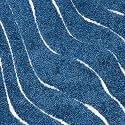 Abstract Wavy Design Square Shaggy Carpet for
