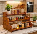 Absysa Utensil Kitchen Rack Wood