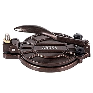 abusa thickness adjustable tortilla press 8 inch tortilla maker bronze - roti dough press dosa tawa tamale pizza pie patty