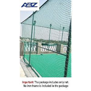 abz cricket batting practice net regular training netting for outdoor backyard terrace home ground sports green 45ply15ft x 30ft