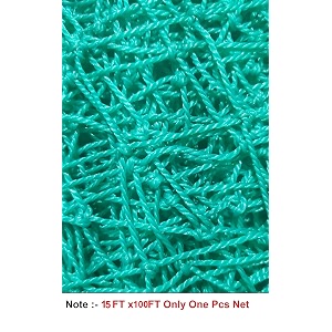 abz cricket batting practice net regular training netting for outdoor backyard ground sports green 15  100 ft 45ply