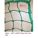 ABZ Cricket Batting Practice Net Regular Training Netting for Outdoor Backyard Terrace Home Ground Sports Green 36Ply(10Ft x 80Ft,)