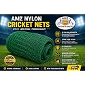 ABZ Cricket Batting Practice Net Regular Training Netting for Outdoor Backyard Terrace Home Ground Sports Green 27Ply(15Ft x 70Ft)